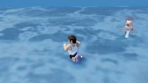 Escaping from ROBLOX TSUNAMI GAME..