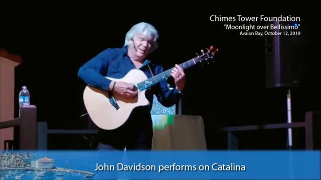 Entertainer John Davidson performs in Catalina over Avalon Bay