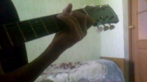 Огонь свечи, на гитаре