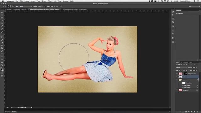 Photoshop Tutorials by Howard Pinsky 1950's Pin Up Photoshop Retouching Tutorial IceflowStudio смотреть онлайн