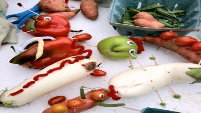 Детские Поделки Из Овощей И Фруктов