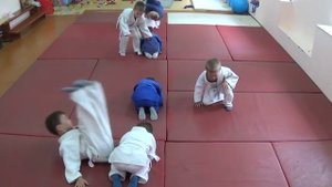 Дзюдо. Дети 5 - 6 лет. Укеми в парах. Centre Judo Kids. Feodosiya