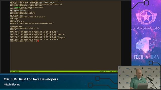 Rust for Java Developers - Mitch Blevins: OKC JUG смотреть онлайн