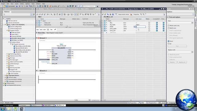 TIA PORTAL ModBus смотреть онлайн