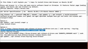 2 Ways To install Brave Web Browser on Ubuntu 18.04