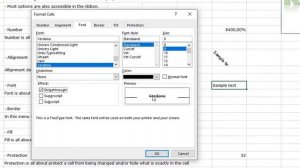 Cell formatting in Excel | Different options in the Cell formatting menu