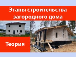 Этапы строительства загородного дома.