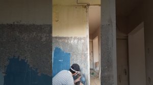 Удаление старой краски с бетонных стен .легко .быстро .минимум затрат .