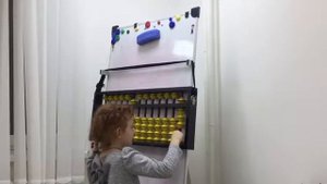 Счет на Абакусе.  Пример из 10 и слагаемых