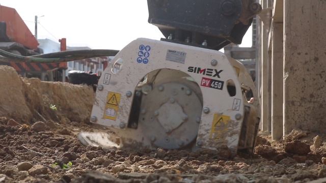 Виброплита на экскаватор погрузчик вибротрамбовка Simex PV450