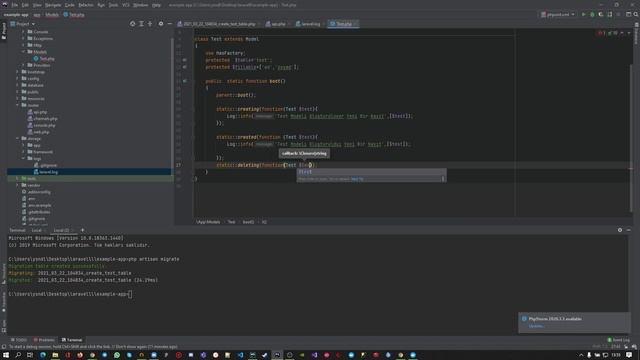 Laravel Model Observers(LifeCycle Hooks)