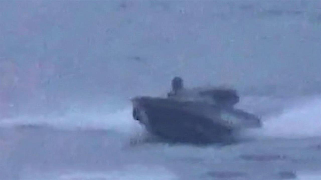 Украинские беспилотные катера попытались атаковать российский корабль "Приазовье" в Черном море