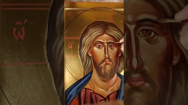 Chilandar Christ icon Krystyna Kuś Kilichowska @ikony_artkristi #ikony #ikona #artwork #painting