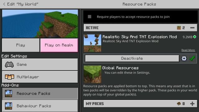 Minecraft Pe Realistic Sky And TNT Explosion Mod смотреть онлайн