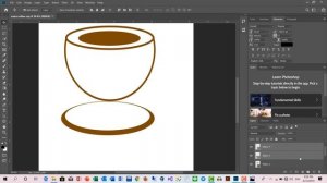 Learn to create a coffee cup in Adobe Photoshop cc 2019 khmer | Rean Computer 101