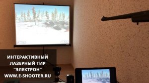 ТИР для Охоты и охотников "ТИР ЭЛЕКТРОН". Стрелковый тренажер лазерный интерактивный.