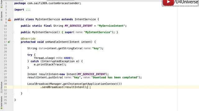Android Broadcast Receivers-8 | Using Local Broadcast Receiver -Send Broadcast with in Application