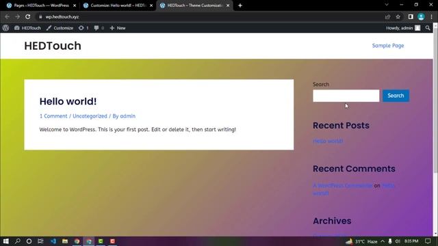 #WordPress Theme Customization Bangla Tutorial 2023 #class01 for Beginners থিম কাস্টমাইজেশন HEDTouc смотреть онлайн