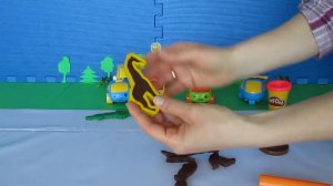 Пластилин Play - Doh  Развивающий мультик с маленькими машинками