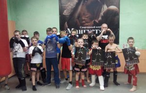 Муай Тай дети 6-7 лет. Нокаут в прыжке.Детские спарринги.