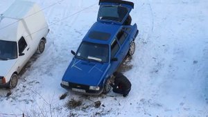 Кабельные стяжки вместо зимней резины и цепей противоскольжения))))