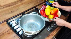 Фаршированные перцы со сливками