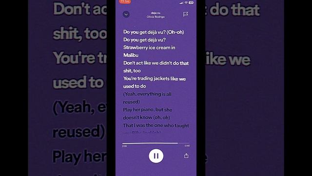 Deja Vu ~ Oliva Rodrigo #spedup #viral #music #recommended #olivarodrigo #dejavu # #tiktok #spedups