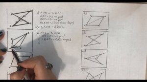 первый признак равенства треугольника | Задачи на готовых чертежах