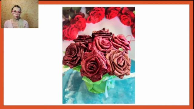Фрагмент МК  "Розочки и другие цветы из пастилы"  Батаева Ольга смотреть онлайн