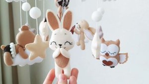 мобиль для новорожденного СВОИМИ РУКАМИ