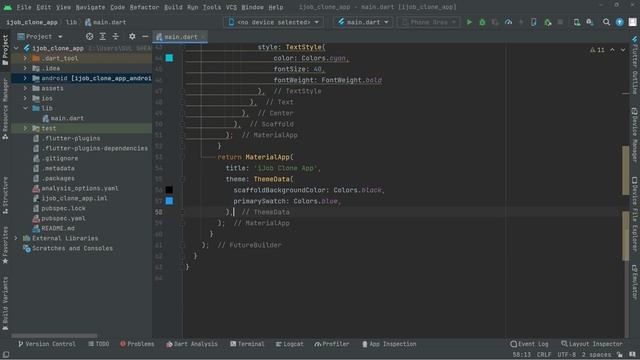 Initialize Firebase in Flutter Project | Linkedin Flutter Firebase Tutorial for Beginners Course