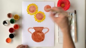 Как нарисовать подсолнухи гуашью шаг за шагом. Рисуем подсолнухи поэтапно. Урок рисования для детей