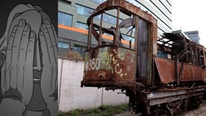 Московский трамвай До и После Наоборот: