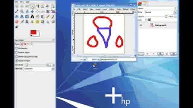 The Gimp - How To Use The Colour & Fuzzy Select Tools смотреть онлайн