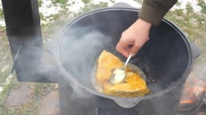 РЫБА ПО АЗИАТСКИ В КАЗАНЕ НА КОСТРЕ