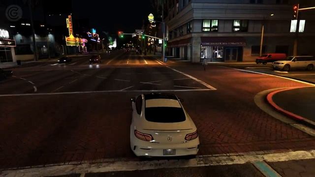 GTA 5 - Mercedes C63 AMG S Coupe - M.V.G.A. Remastered Graphics MOD смотреть онлайн