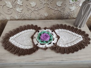 Овальная салфетка Эмбер! крючком.