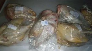 Вес тушек петухов