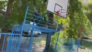 Ограждение спортивной площадки из профильной трубы