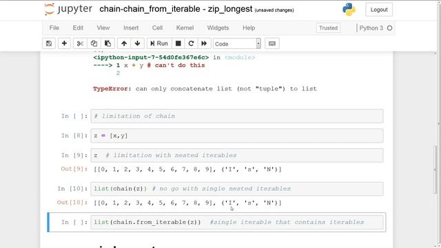 Python Tutorials - Itertools Playlist (chain, chain.from_iterable, zip_longest)