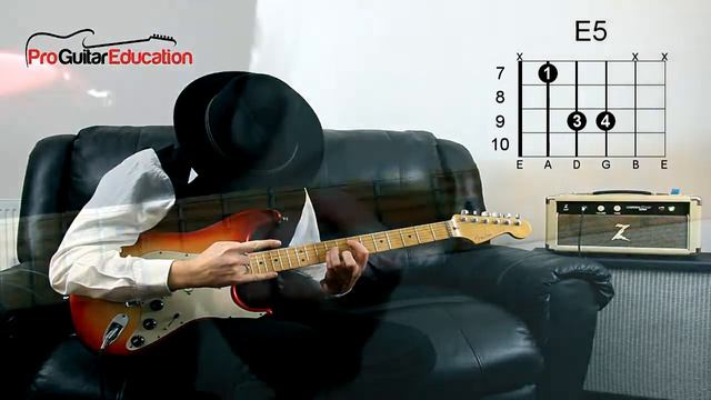 How to Play an E5 Power Chord (A Shape) смотреть онлайн