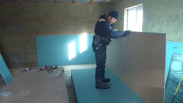 Стены из гипсокартона в каркасном доме. Видеоинструкция смотреть онлайн