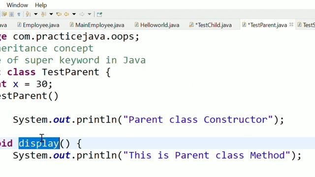 Super keyword in Java| Java Basics 32 | Java in Telugu смотреть онлайн