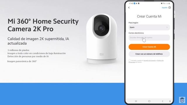 Mejor Cámara de Seguridad y Vigilabebés XIAOMI MI 360 Home 2k PRO Review Unboxing Configuración.
