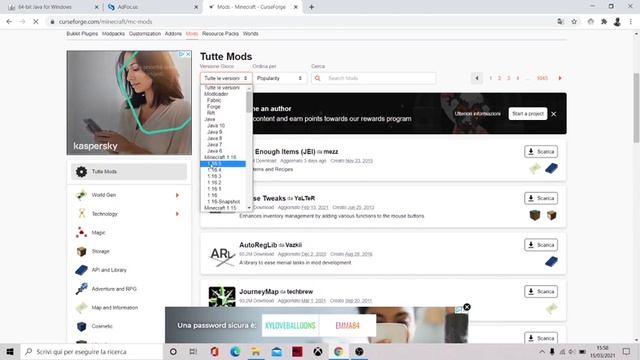 TUTORIAL SEMPLICE COME METTERE LE MOD SU MINECRAFT PER TUTTE LE VERSIONI - [JAVA, FORGE] - [2021]