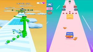 Satisfying Mobile Games 2023 - Tall Man Run, Jelly Run 2048, Number Masters, Layers Roll, A-Z Run..