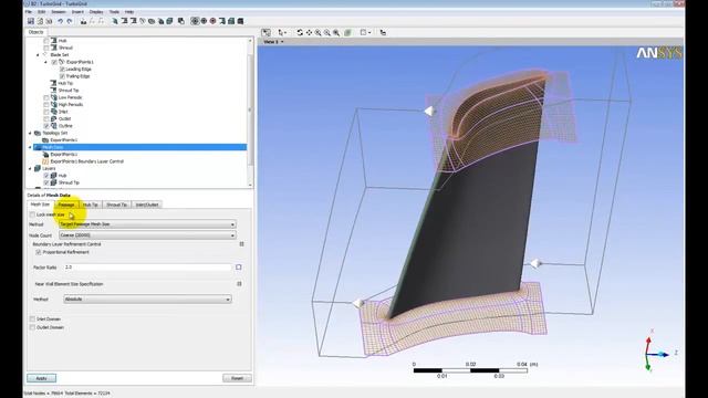 Создание сеточной модели лопаточного венца в Ansys TurboGrid