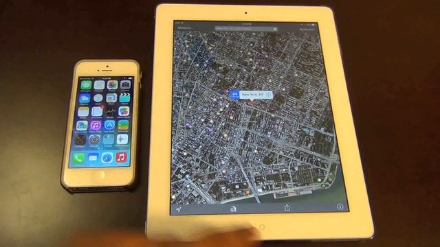 iOS 7 AirDrop Demo on iPhone 5 & iPad 4 смотреть онлайн