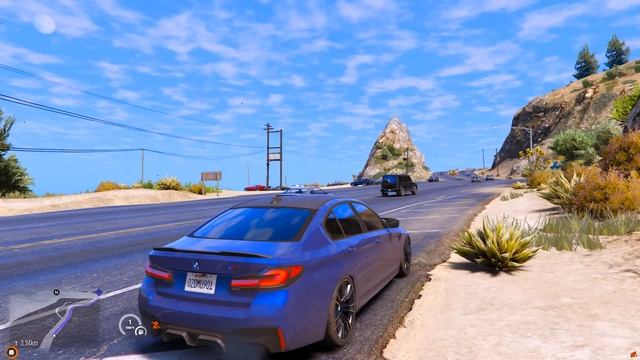 РЕАЛЬНАЯ ЖИЗНЬ В GTA 5 - ЗА МНОЙ ПРОСЛЕДИЛ ЧЕРНЫЙ ГЕЛИК И РАССТРЕЛЯЛ BMW M5! ?ВОТЕР