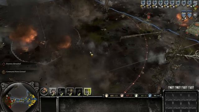Company Of Heroes 2 - zeroing artillery смотреть онлайн